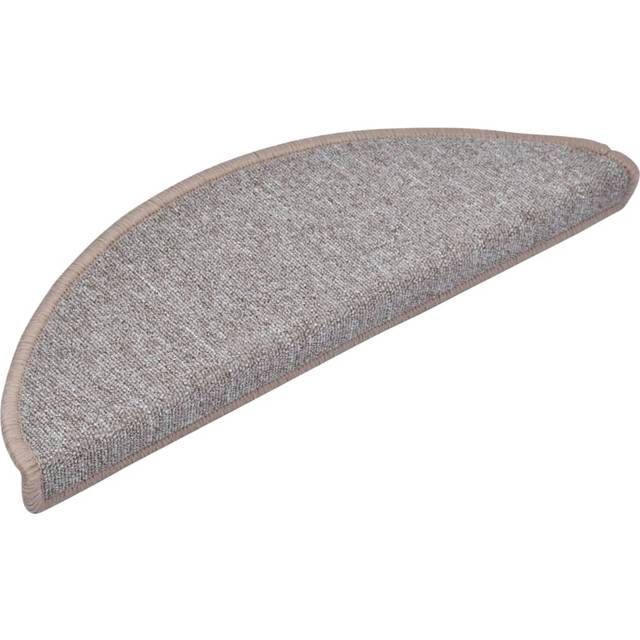 Vidaxl Carpet Stair Treads 15 Pcs Light Brown 65X24X4 Cm, Brown