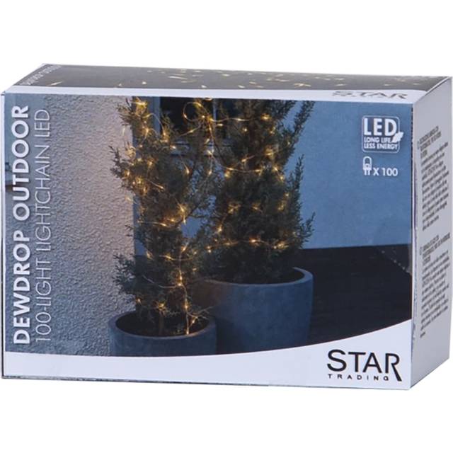 DEW DROP Ljusslinga Utomhus 10m IP44 Silver