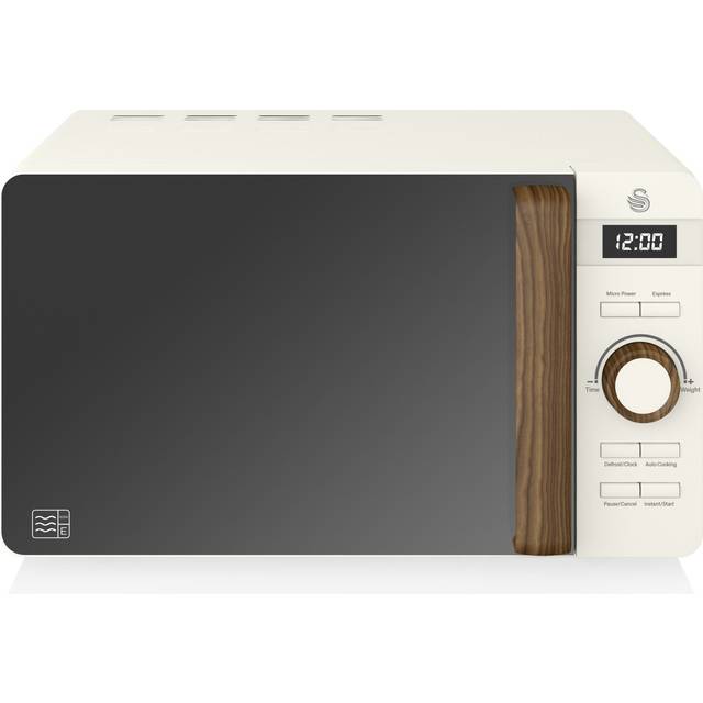 Swan SM22036WHTN Nordic 20L 800W Digital Solo Microwave - White, White