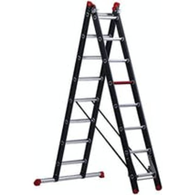 Multi-Purpose Ladder | 3-Part | Black | 3 x 14 Rungs