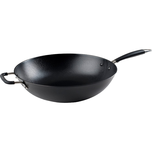 Ronneby Bruk Ultra Light Original wokpanna gjutjärn lätt 34 cm - Svart
