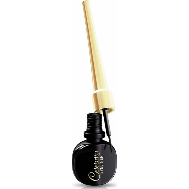 Eveline Celebrities Liquid Eyeliner BLACK High Quality Thin Brush Ultra Precise