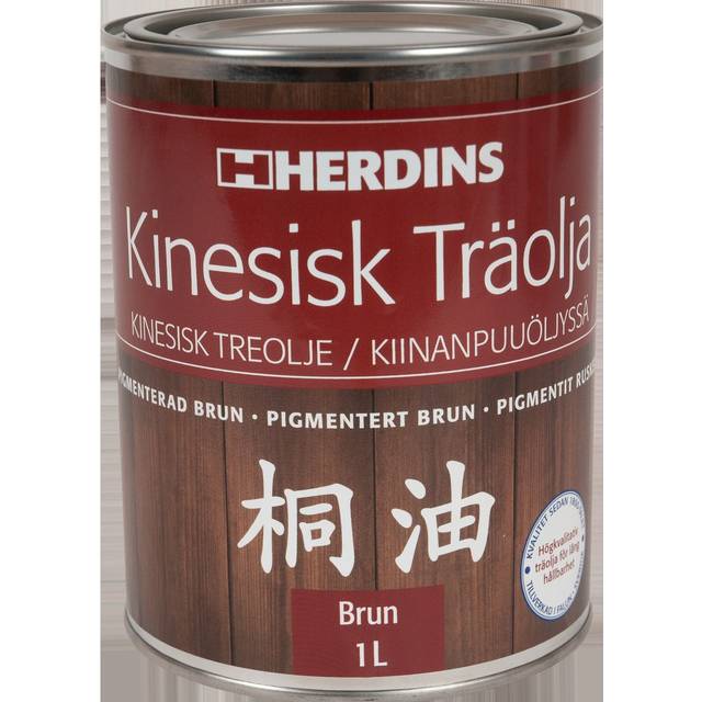 Kinesisk Träolja Herdins Brun 1L
