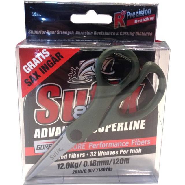 Sufix 832 Braid 120m med sax Lime 0,18 mm