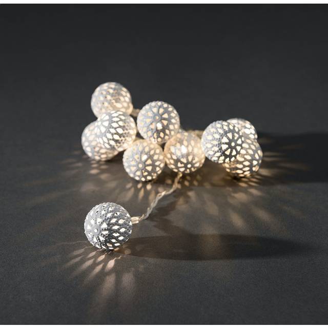 1.2M LED10 - Bulb String Lights - Silver (120cm L)