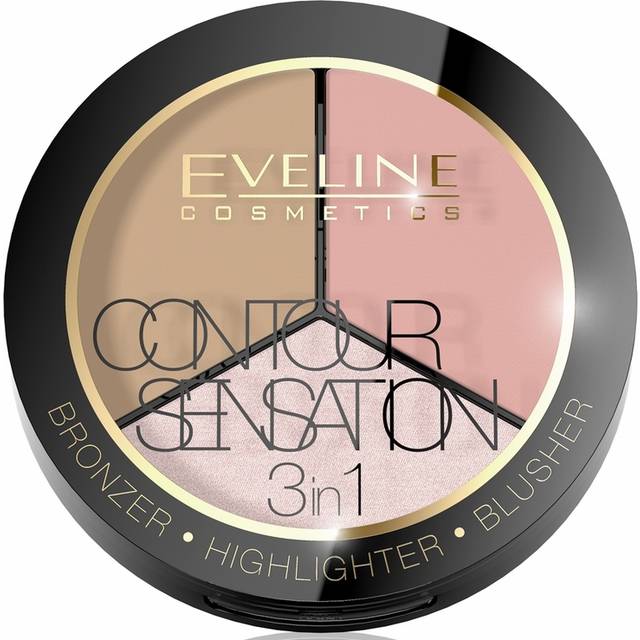 Eveline Cosmetics Contour Sensation 3 in 1 #01 Pink Beige