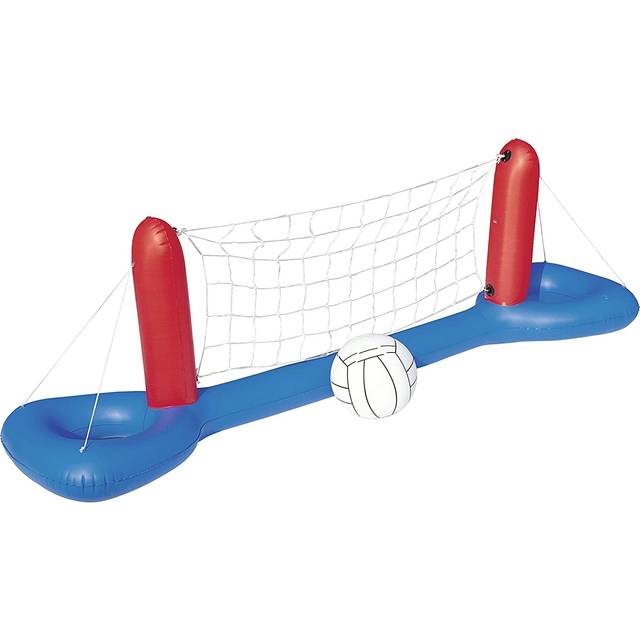 Bestway Uppblåsbar volleyboll | Simbassängleksak, komplett volleybollset, uppblåsbar boll och nät