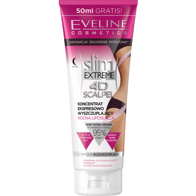 Eveline SLIM EXTREME 4D SCALPEL FAT BURNER Night Liposuction CELLULITE