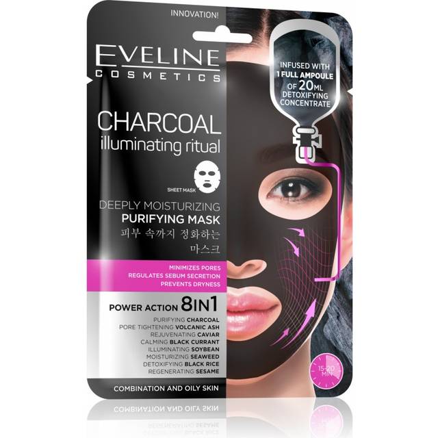 Eveline Cosmetics Charcoal Illuminating Ritual Purifying Mask