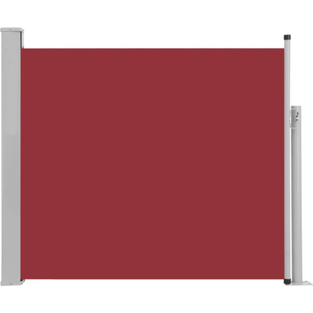 Infällbar sidomarkis 100x300 cm brun