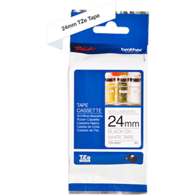Compatible Brother P Touch TZe-521 (YT-521) Labelling Tape Cassette Black on Blue also for TZ-521