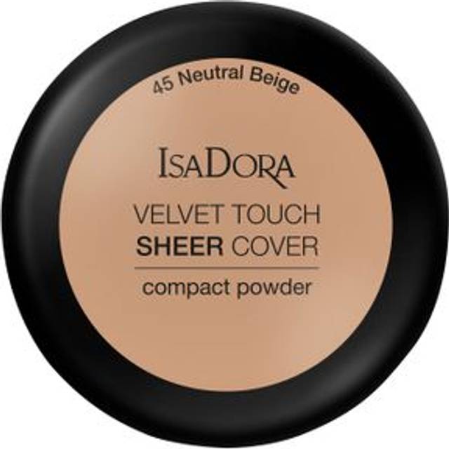 Isadora Velvet Touch Sheer Cover Compact Powder #45 Neutral Beige