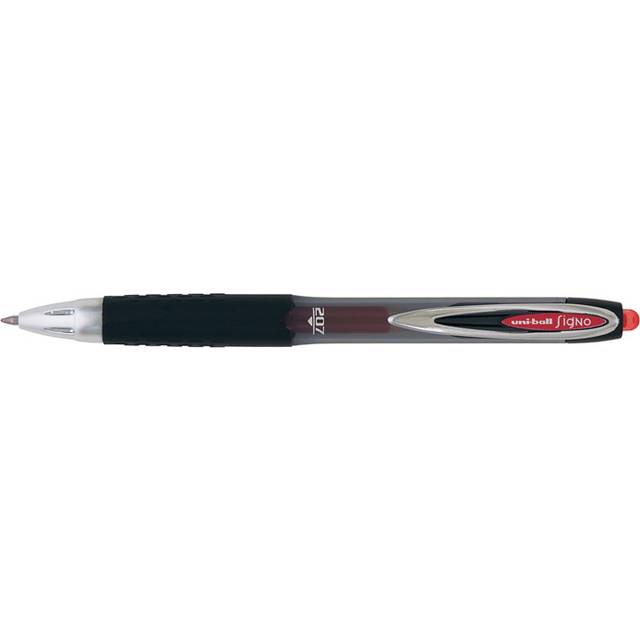 Uni-Ball Signo 207 Retractable Red Rollerball Pen (12 Pack)
