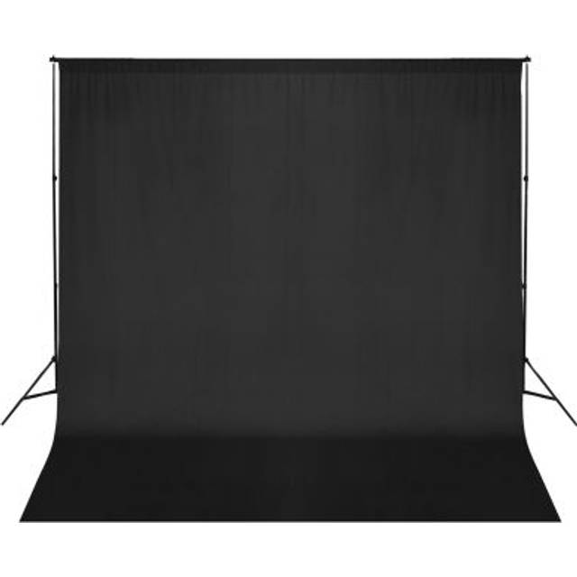vidaXL Photo Backdrop Support System 600x300 cm Black