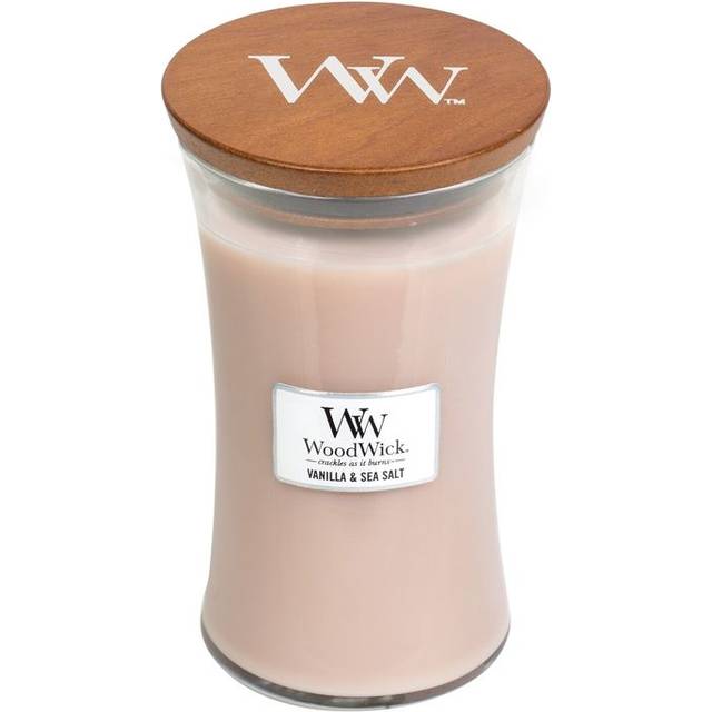 Woodwick Vanilla & Sea Salt doftljus trä wick 609.5 g