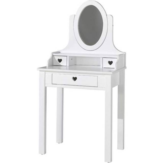Amori Dressing Table with Mirror (136cm H X 70cm W X 40cm D)