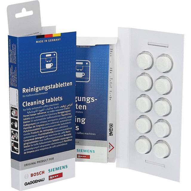10 x cleaning tablets for Bosch Siemens Neff Gaggenau 00311979 coffee machines