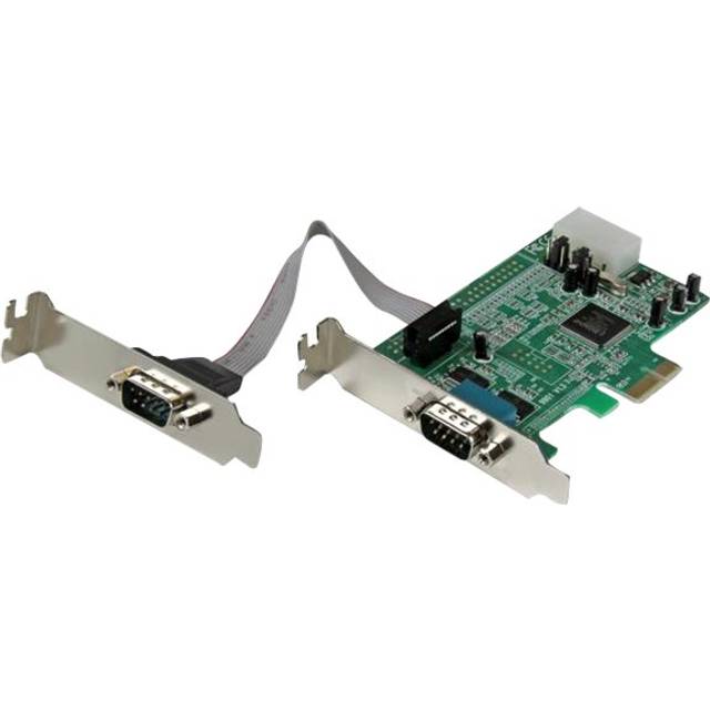 StarTech.com 2 Port Low Profile Native RS232 PCI Express Serial Card with 16550 UART