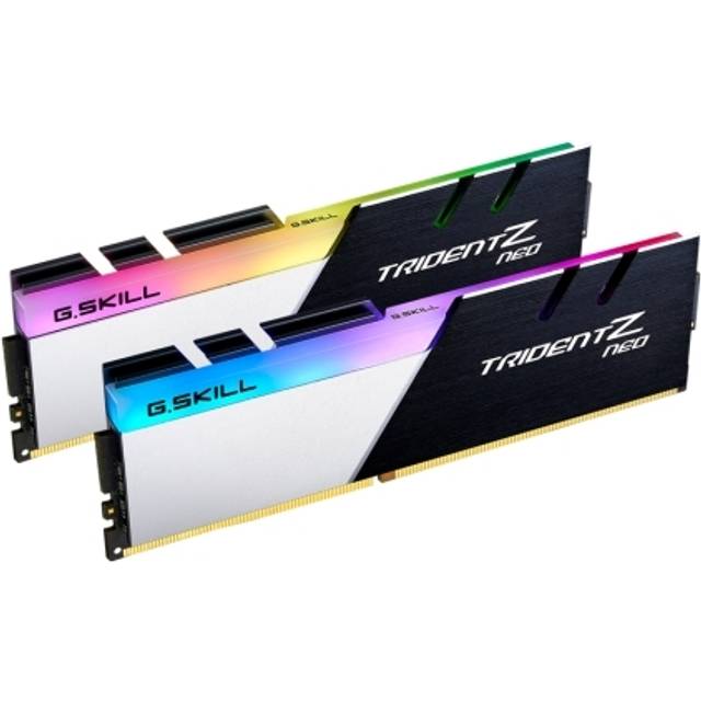 G.Skill Trident Z NEO-serien 64 GB (2 x 32 GB) 288-pin SDRAM PC4-28800 DDR4 3600 CL18-22-22-42 1,35 V dubbelkanals skrivbordsminnesmodell F4-3600C18D-64GTZN