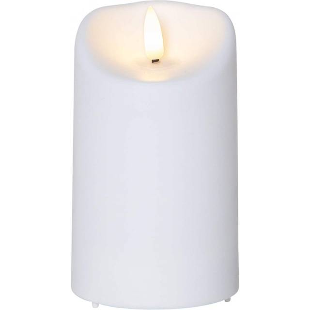 Star Trading LED Blockljus Flamme Vit (13cm)