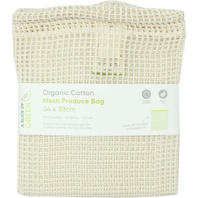 A Slice of Green Large Organic Cotton Mesh Produce Bag