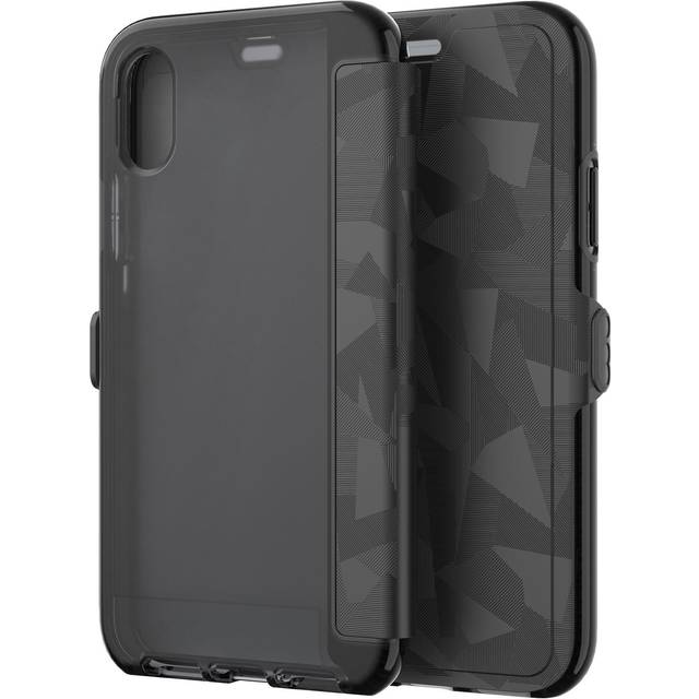 Tech21 Evo Wallet Case Cover for iPhone X - Black (T21-5860)