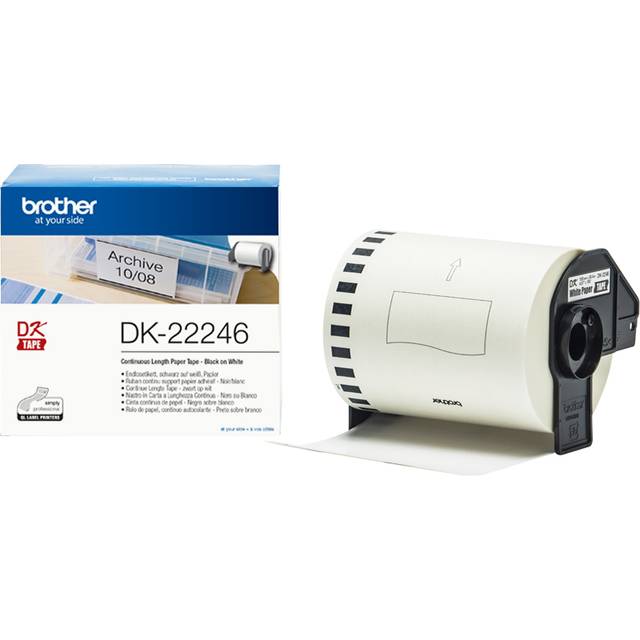 Brother DK-22246 label-making tape Black on white