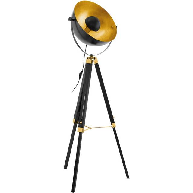 Eglo Covaleda Floor Lamp - Black & Gold