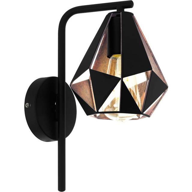 Eglo Carlton 4 Black & Copper Wall Light - 60W