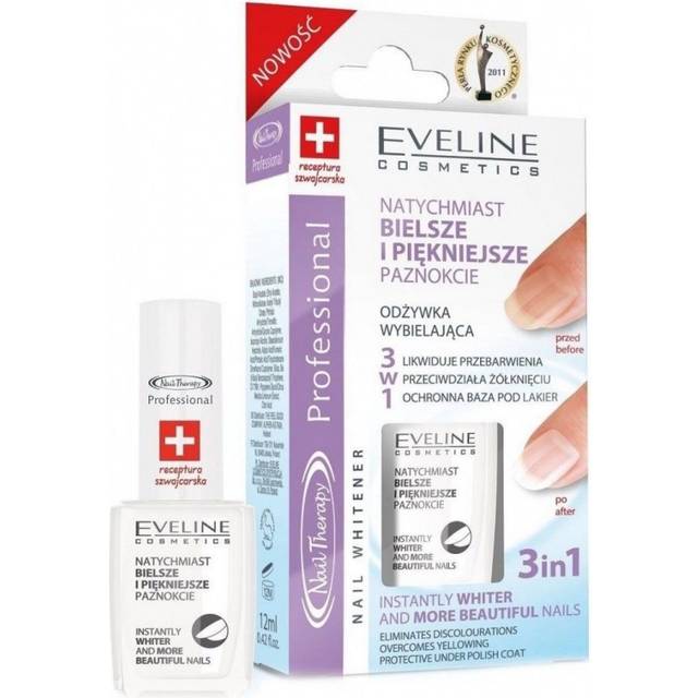Eveline Cosmetics 3 In 1 Instantly Whiter Nail Whitener