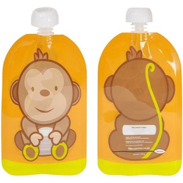 Fill'n Squeeze Refill Baby Food Pouches Monkey - 6 st