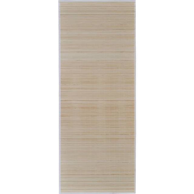 vidaXL Rug Bamboo 100x160 cm Natural - Brown