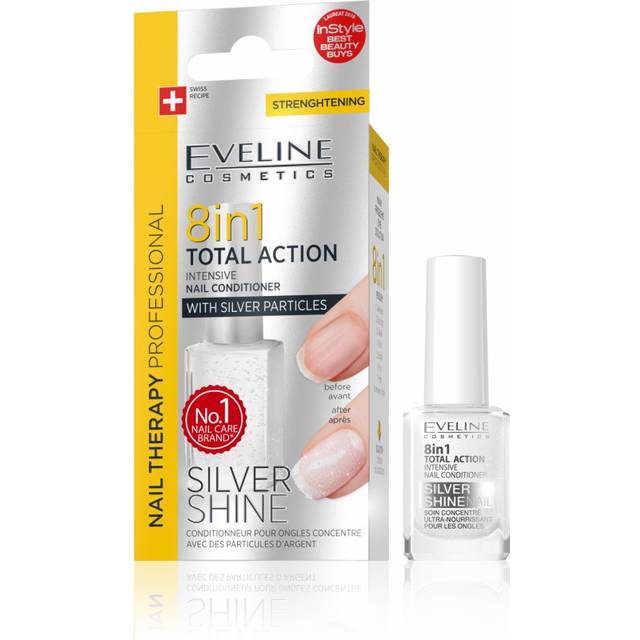 Eveline 8In1 Total Action Intensive Nail Conditioner With Silver Particles 12Ml