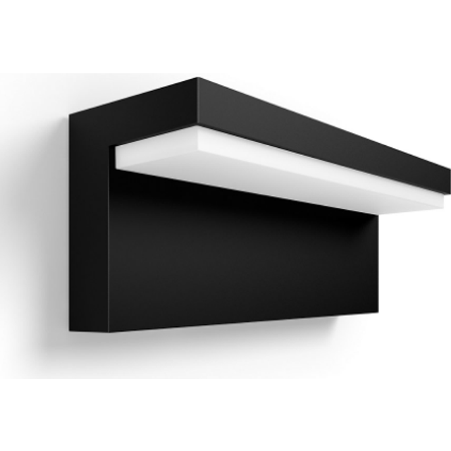 Philips Hue Nyro White and Colour Ambiance LED Smart Outdoor Wall Light for Garden, Patio. [Black] Compatible with Alexa, Google Assistant and Apple