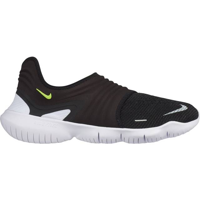 Nike Free RN Flyknit 3.0 'Black' AQ5707-001 - Black/Volt/White - 7.5
