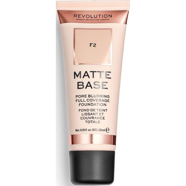 Revolution Beauty London, Matte Base, Foundation, F2, 28ml