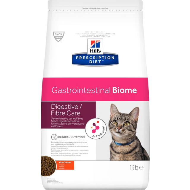 Hill's Prescription Diet Feline Gastrointestinal Biome Digestive/Fibre Care Chicken - Dry Cat Food 1,5 kg