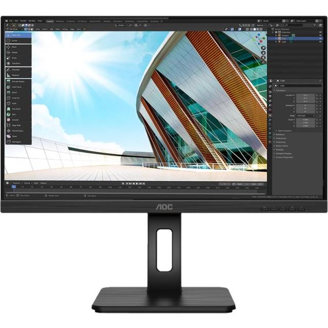 AOC P2 U27P2 LED display 68,6 cm (27") 3840 x 2160 pixlar 4K Ultra HD Svart