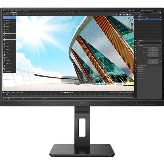 AOC P2 27P2Q 27in Full HD LED Monitor 1920 X 1080 Pixels Black