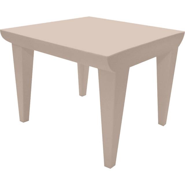 Kartell - Bubble Club Garden Side Table - hellgrau/durchgefärbtes Polyethylen/LxBxH 51.5x51.5x41.5cm - light grey (41.5 x 51.5 x 51.5cm)