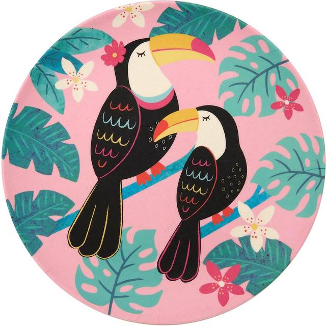 Tiki Toucan Bamboo Plate | Sass and Belle