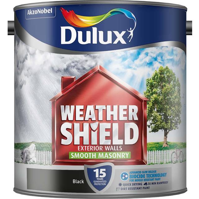 Weathershield Smooth Masonry Paint, 2.5L, Black