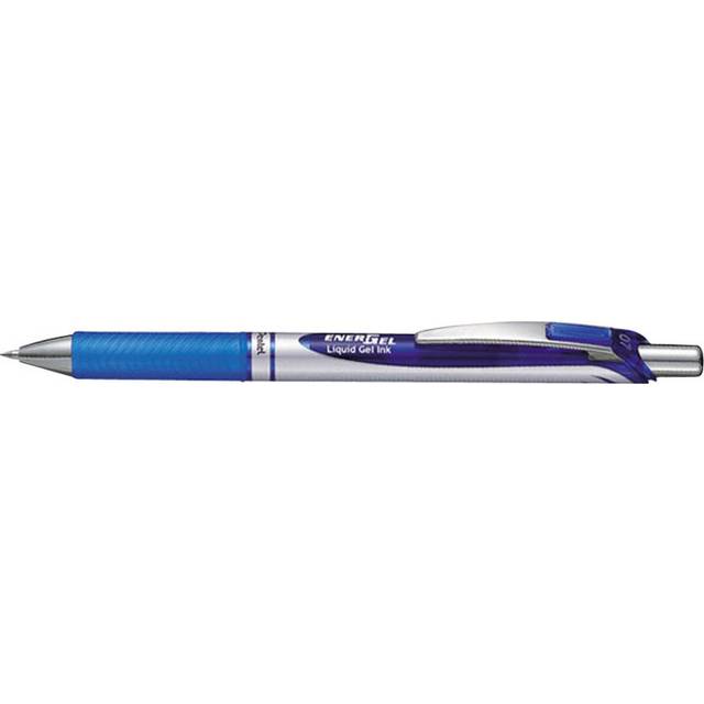 Pentel EnerGel Xm Retractable Gel Pen Medium Blue (Pack of 12) BL77-C