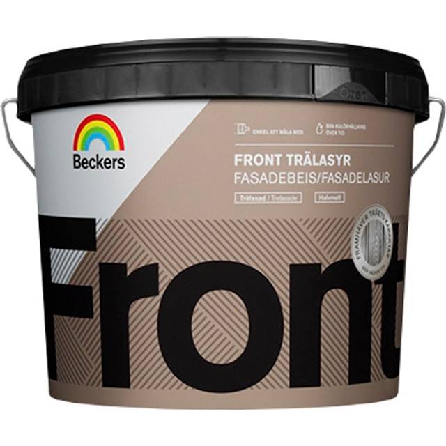 Beckers Trälasyr, Front halvmatt, 3L, Brunsvart