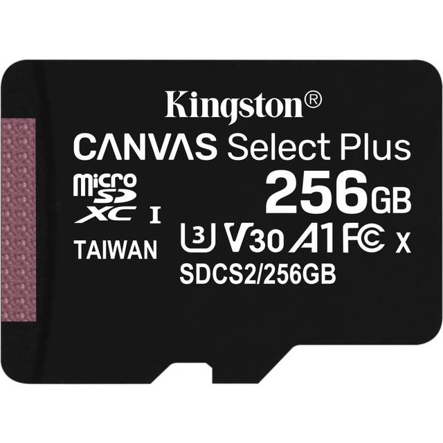 Kingston SDCS2/256GBSP minneskort 256 GB, Micro SD, Svart