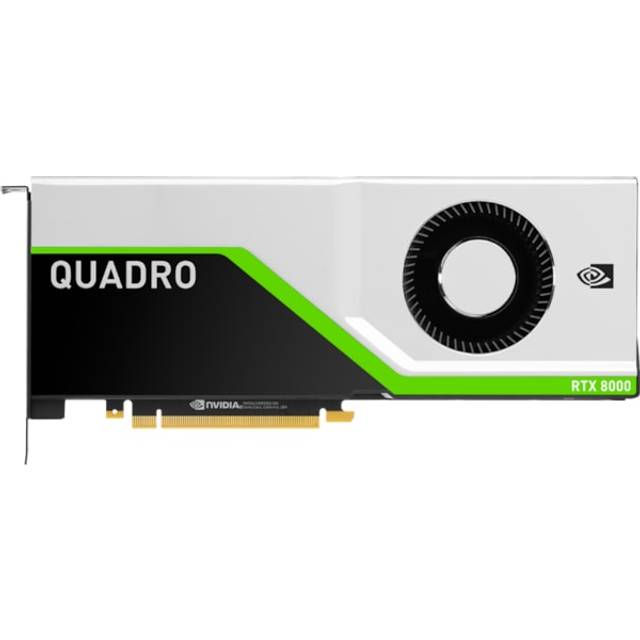 PNY Quadro RTX 8000 VCQRTX8000-PB Grafikkort, Svart, Grön, Silver, 48 GB