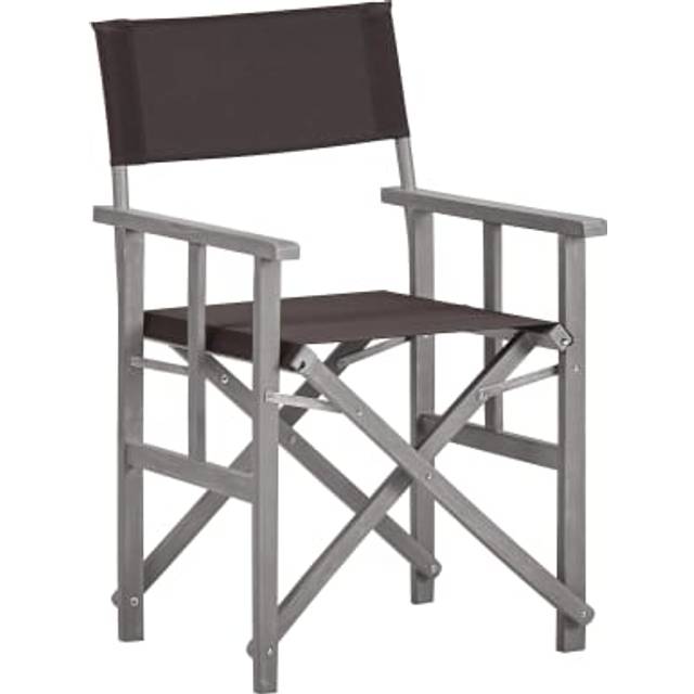 vidaXL Director's Chairs Solid Acacia Wood - Brown