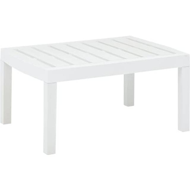 vidaXL Garden Table Mocha 78x55x38 cm Plastic - Grey
