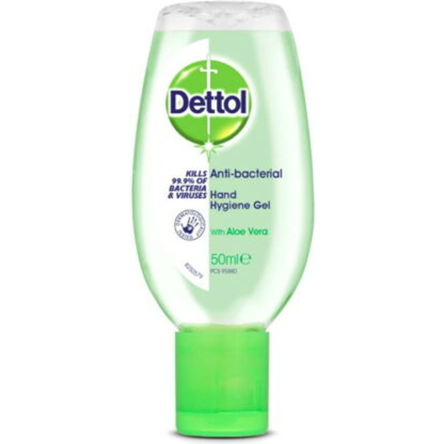 Dettol on The Go Hand Sanitiser Gel Aloe Vera - 50ml