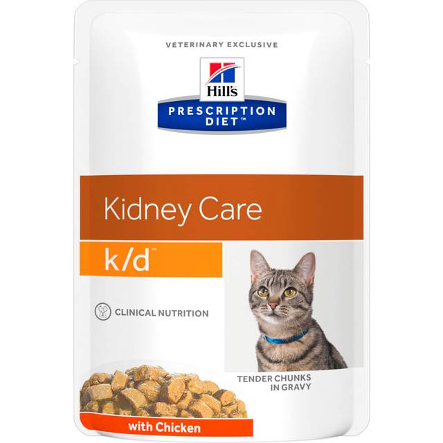 Hill's Prescription Diet Feline k/d Kidney Care Chicken Pouch - Wet Cat Food 85 g x 12 st - Pouch